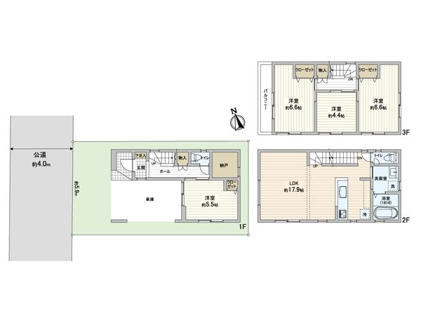 座間市ひばりが丘1丁目 新築A号棟 間取図(平面図) 座間市ひばりが丘1丁目 新築A号棟 間取図(平面図)