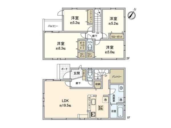 御園4丁目 新築戸建 間取図(平面図)