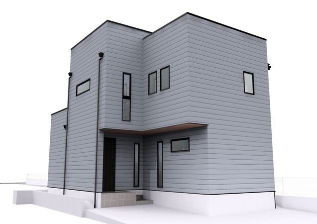 厚木市元町 新築戸建A号棟 外観パース図 厚木市元町 新築戸建A号棟 外観パース図