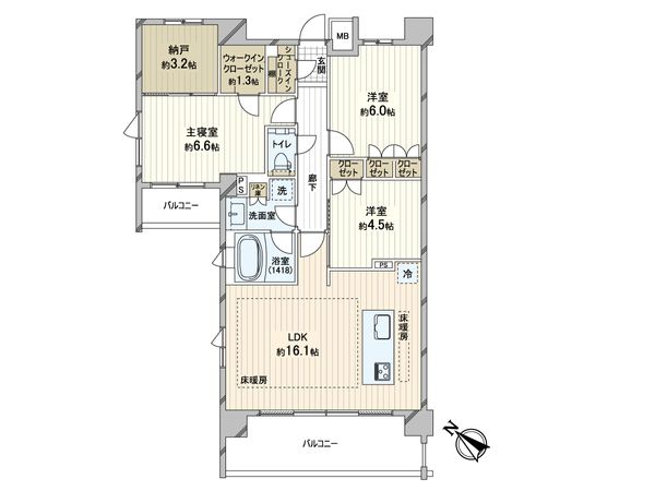 レグノ・ヒルズ向ヶ丘遊園 間取図(平面図) レグノ・ヒルズ向ヶ丘遊園 間取図(平面図)
