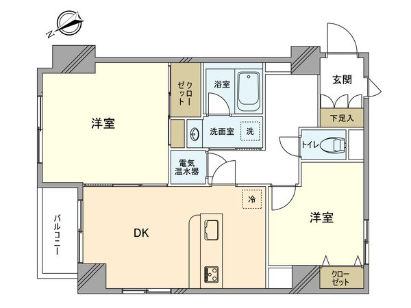 立川シティハイツ 間取図(平面図) 間取図(平面図)