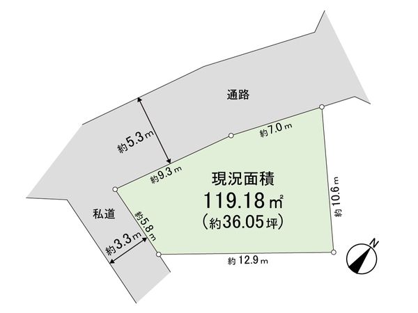 練馬区春日町3丁目 土地 区画図 練馬区春日町3丁目 土地 区画図