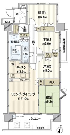 エンゼルソレスト朝霞台 間取図(平面図) エンゼルソレスト朝霞台 間取図(平面図)
