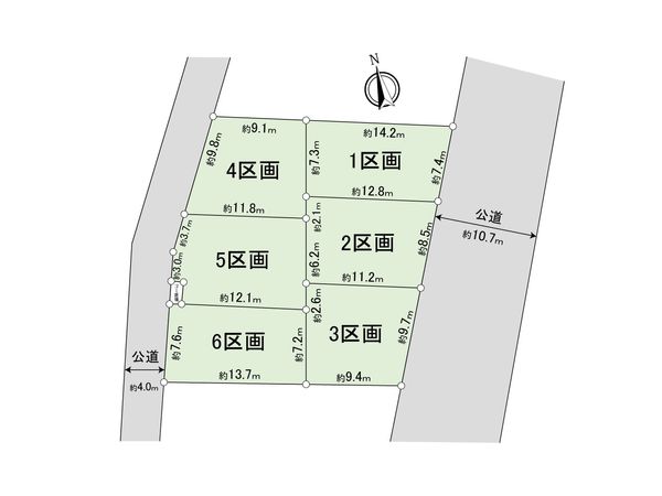 川越市大字的場土地F区画 区画図 川越市大字的場土地F区画 区画図
