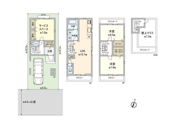 さいたま市大宮区大成町2丁目 4号棟 間取図(平面図) さいたま市大宮区大成町2丁目 4号棟 間取図(平面図)