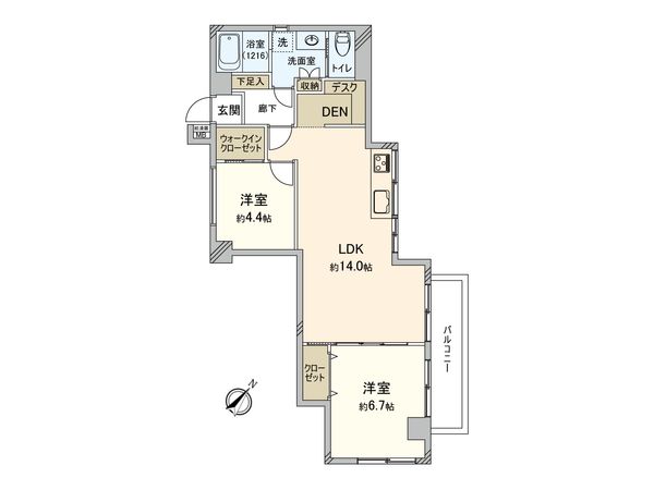 エクレール大宮 間取図(平面図) エクレール大宮 間取図(平面図)