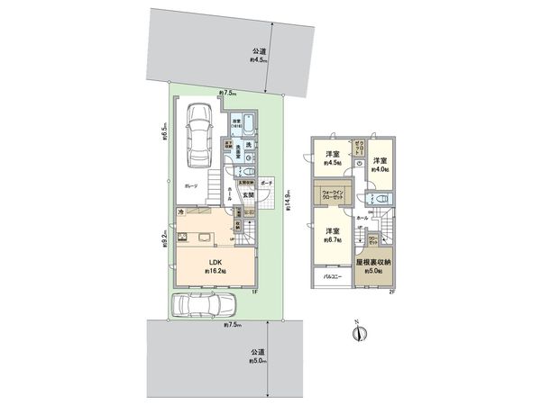 所沢市大字山口 戸建 間取図(平面図) 所沢市大字山口 戸建 間取図(平面図)