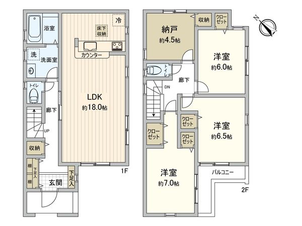 江戸川一丁目3号棟 間取図(平面図) 江戸川一丁目3号棟 間取図(平面図)