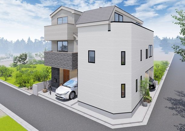 北区岩淵町新築戸建 A号棟 外観 北区岩淵町新築戸建 A号棟 外観