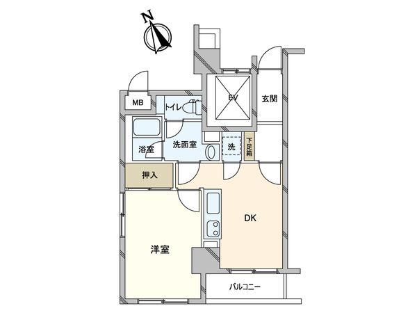 リブポート上野松が谷 間取図(平面図)