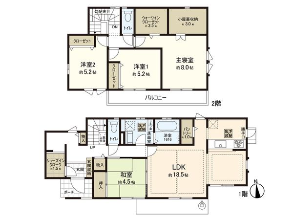 印西市大塚3丁目 戸建 間取図(平面図) 印西市大塚3丁目 戸建 間取図(平面図)