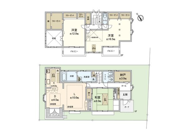 柏市豊四季 戸建 間取図(平面図)
