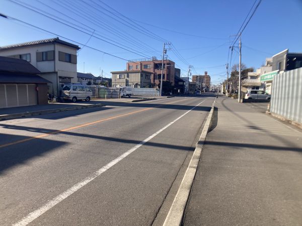 取手市東1丁目 土地 前面道路含む外観 取手市東1丁目 土地 前面道路含む外観