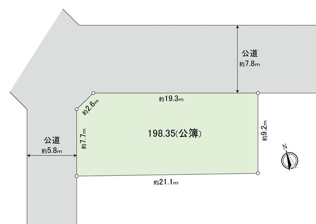 瀬田1丁目土地 区画図