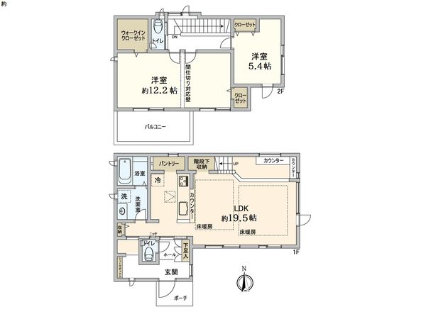 柏市豊四季 戸建 間取図(平面図) 柏市豊四季 戸建 間取図(平面図)