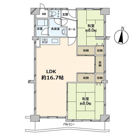 千里山田BC団地 A4棟 間取図(平面図) 千里山田BC団地 A4棟 間取図(平面図)
