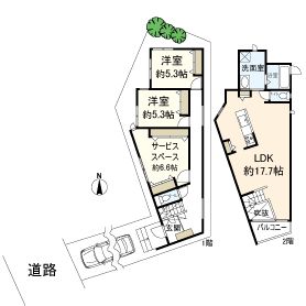 南春日丘二丁目<5号地> 新築戸建 間取図(平面図) 南春日丘二丁目<5号地> 新築戸建 間取図(平面図)