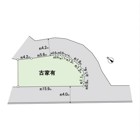 宝塚市光明町【古家有土地】 区画図 宝塚市光明町【古家有土地】 区画図