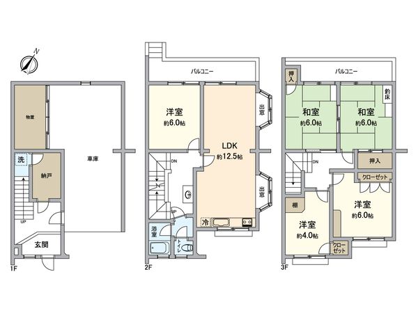 枚方市菊丘町 間取図(平面図) 枚方市菊丘町 間取図(平面図)