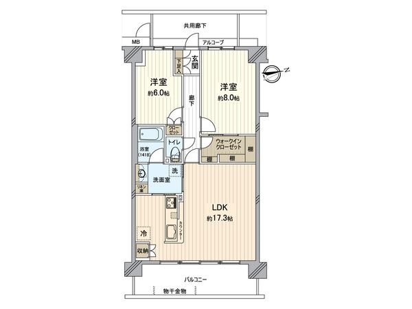 ユニハイム寝屋川香里園 間取図(平面図) ユニハイム寝屋川香里園 間取図(平面図)