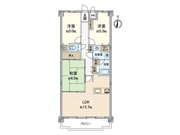 アンビエント枚方公園 間取図(平面図)