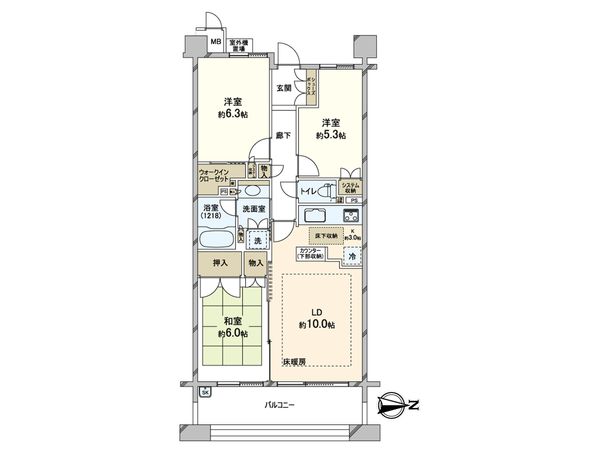 パークシティ北大路 間取図(平面図) パークシティ北大路 間取図(平面図)