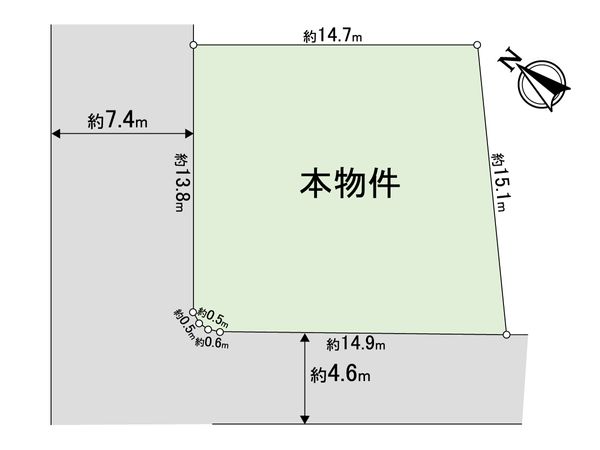 千里山西四丁目 土地 区画図 千里山西四丁目 土地 区画図