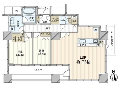 シエリアタワーなんば 間取図(平面図)