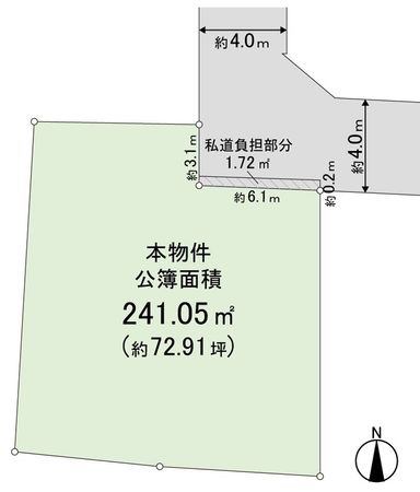 右京区嵯峨朝日町 区画図 右京区嵯峨朝日町 区画図