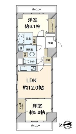 コーポ円座 間取図(平面図) コーポ円座 間取図(平面図)