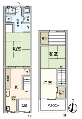 住之江区御崎1丁目 間取図(平面図) 住之江区御崎1丁目 間取図(平面図)