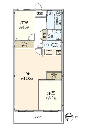 クローバーハイツ今里 間取図(平面図) クローバーハイツ今里 間取図(平面図)