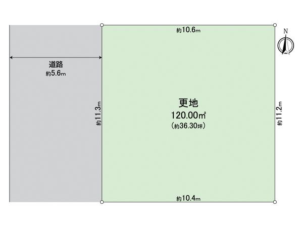 伏見区桃山町泰長老 C号地 区画図