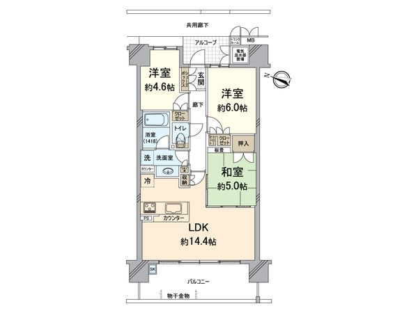 西九条アーバンコンフォート 間取図(平面図)