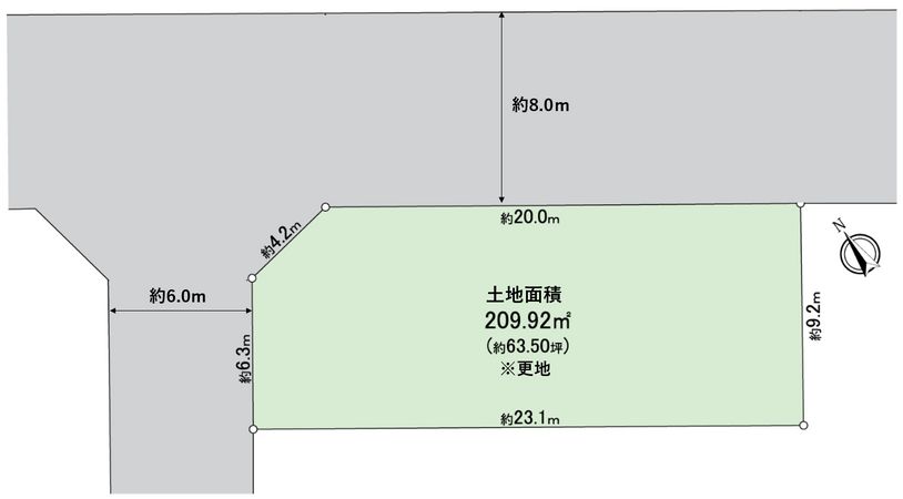 富田林市寺池台3丁目 1号地 区画図 富田林市寺池台3丁目 1号地 区画図