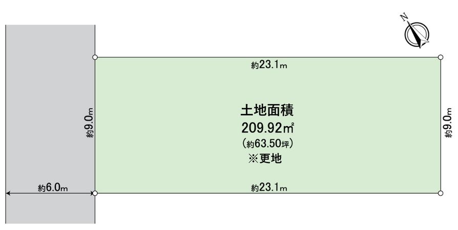 富田林市寺池台3丁目 2号地 区画図 富田林市寺池台3丁目 2号地 区画図