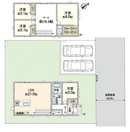 河内長野市緑ケ丘北町 間取図(平面図) 河内長野市緑ケ丘北町 間取図(平面図)