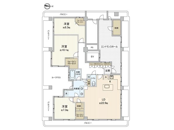 シルバーマンション新宿 間取図(平面図) シルバーマンション新宿 間取図(平面図)