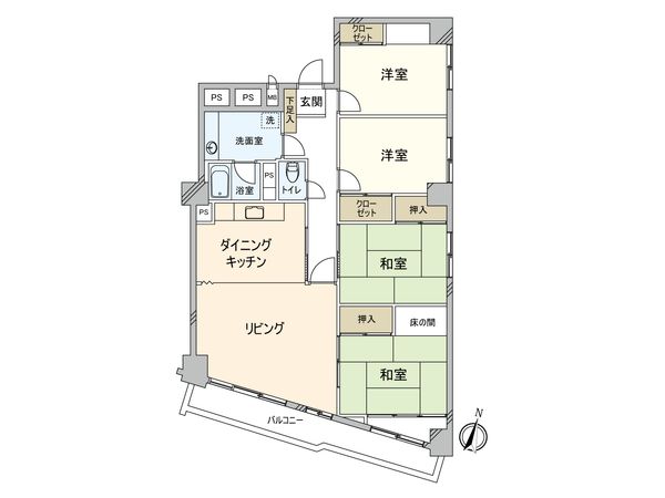 オーク荻窪マンション 間取図(平面図)