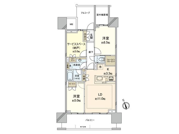 グランドメゾン江古田の杜 間取図(平面図)