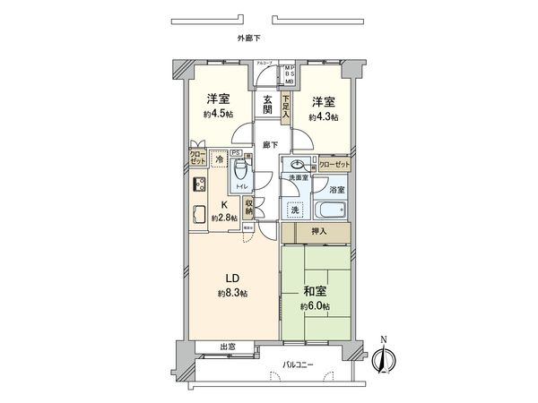 日吉パークホームズ 間取図(平面図)
