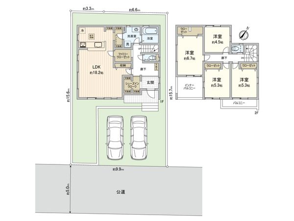 さつきが丘新築戸建(長期優良認定住宅・耐震等級3) 間取図(平面図)