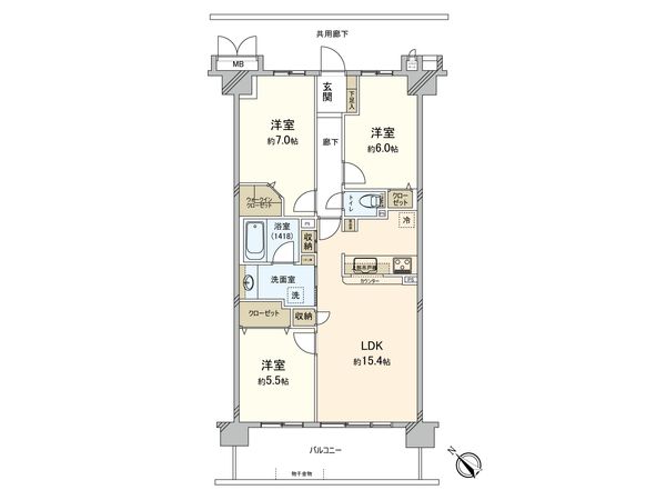 グレーシアパーク藤沢善行サザンフォート 間取図(平面図) グレーシアパーク藤沢善行サザンフォート 間取図(平面図)