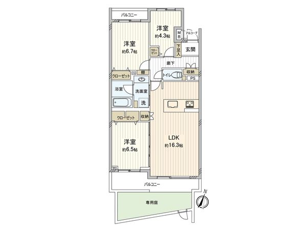 藤和鵠沼海岸ホームズ ガーデンステージ 間取図(平面図) 藤和鵠沼海岸ホームズ ガーデンステージ 間取図(平面図)
