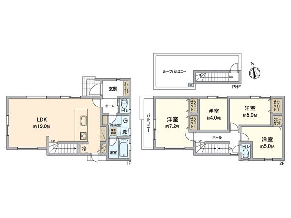 汲沢3丁目 新築戸建 3号棟 間取図(平面図) 汲沢3丁目 新築戸建 3号棟 間取図(平面図)
