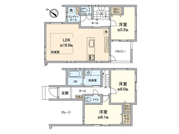 戸塚区上矢部町 新築戸建 間取図(平面図) 戸塚区上矢部町 新築戸建 間取図(平面図)