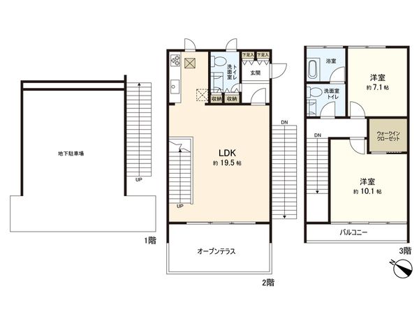 横須賀市佐島3丁目 間取図(平面図) 横須賀市佐島3丁目 間取図(平面図)