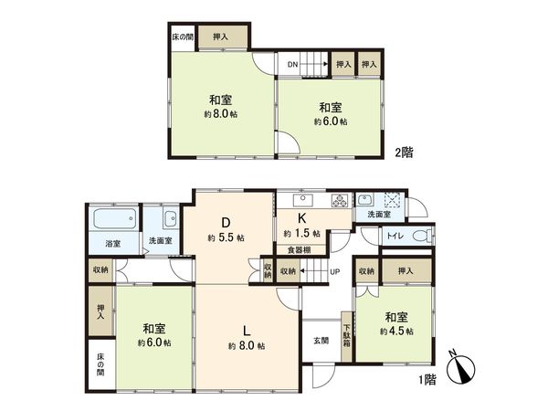 逗子市小坪6丁目 戸建 間取図(平面図)