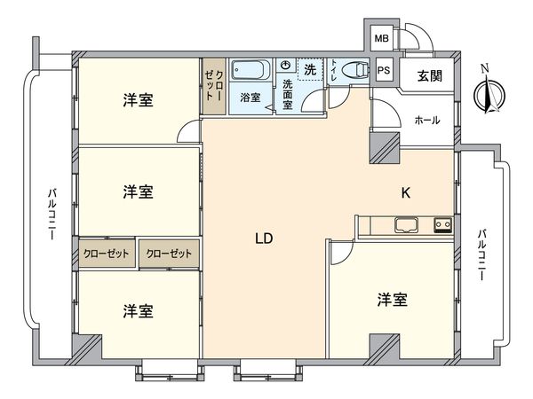 クレール八王子 間取図(平面図)