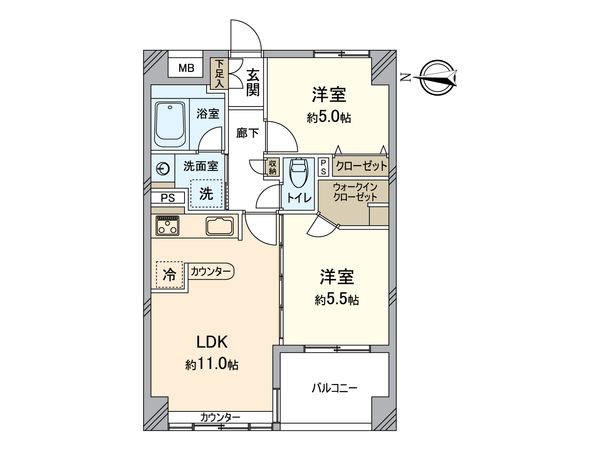 ライオンズマンション八王子第7 間取図(平面図) 間取図(平面図)